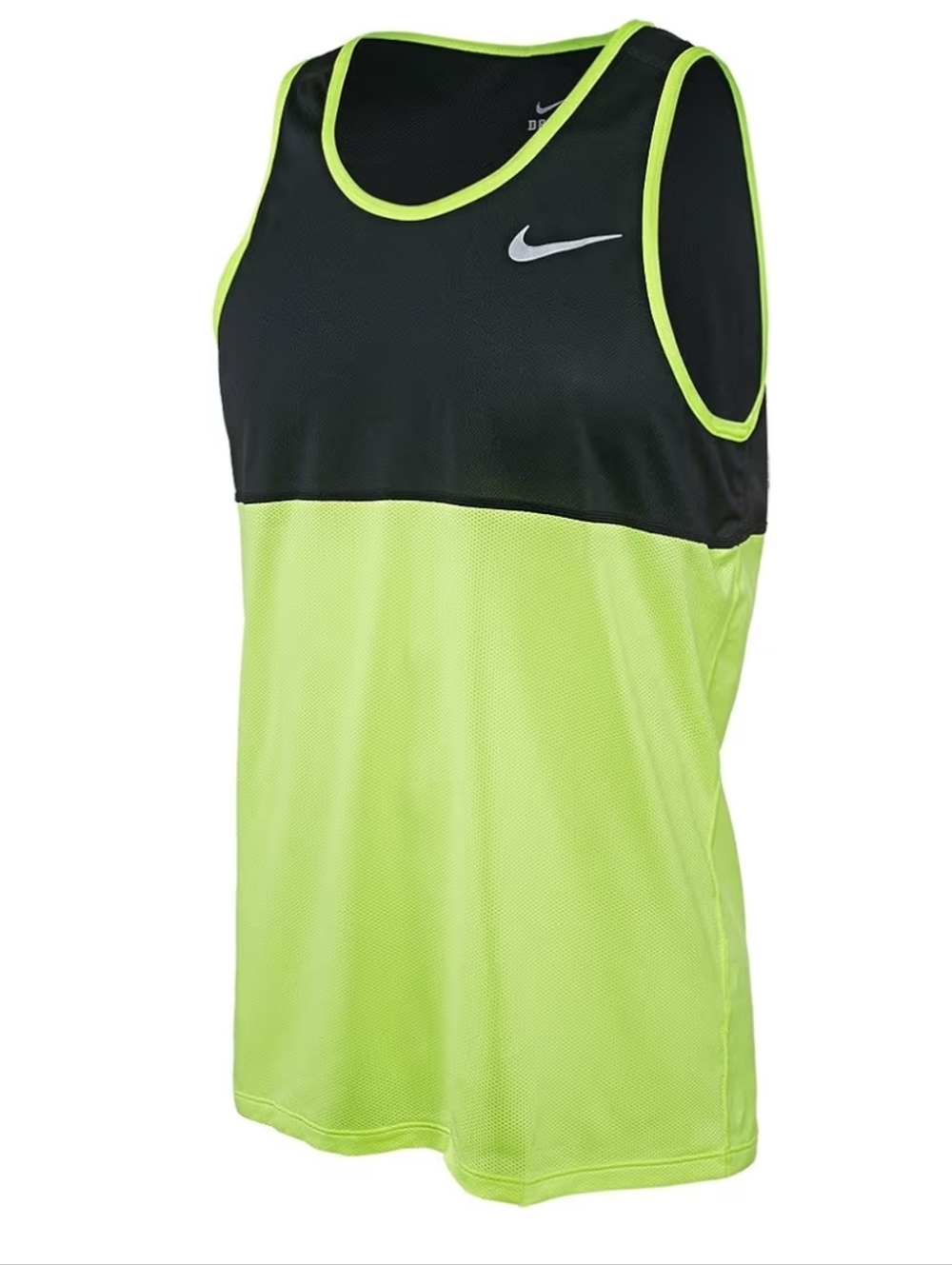 Men's Nike Racer Singlet Tank Volt Black XL NWOT